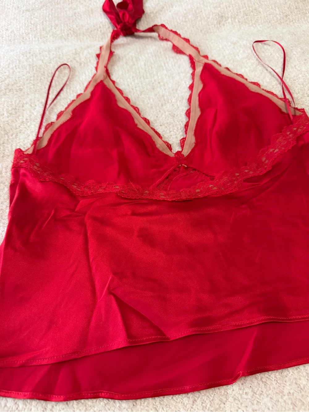 Reformation Monica Silk Top in Lipstick - Picture 10 of 13